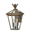 Palma exterior wall light Aluminum, transparent glass Burnished bronze