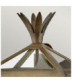 Palma exterior wall light Aluminum, transparent glass Burnished bronze