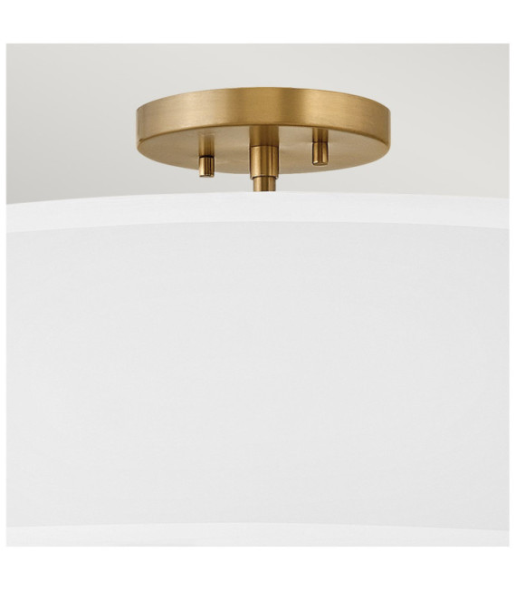 Plafoniera Graham In Acciaio Ottone Laccato