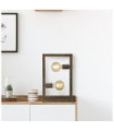 Lampe de table Oblong Acier doux Brun rustique