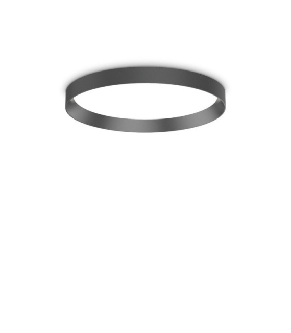 FLY Lámpara de techo LED Metal, plástico, aluminio Negro mate