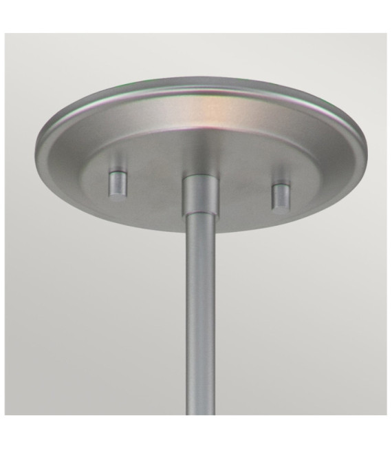 Suspension Ziggy Verre,Acier Argent Laqué