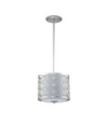Suspension Ziggy Verre,Acier Argent Laqué