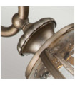 Applique murale extérieur Kichler Aluminium,laiton,verre grainé transparent Bronze bruni