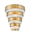 Hinkley wall light Steel, alabaster imitation Brass Heritage