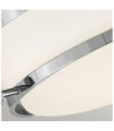 Harper ceiling light Steel, opal frosted glass Polished chrome