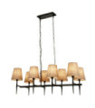 Suspension Gothic Acier doux,tissu Noir