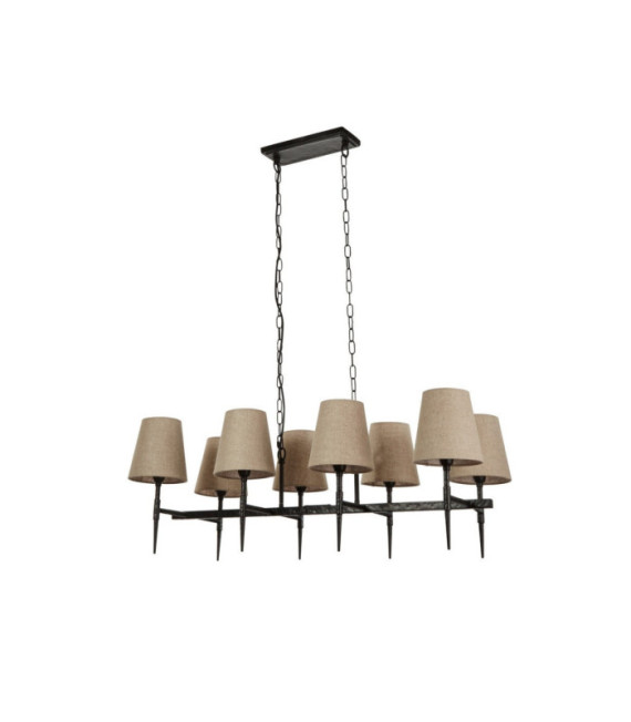 Suspension Gothic Acier doux,tissu Noir