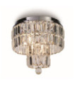 Plafonnier Empire Acier doux Chrome, clair