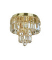 Empire ceiling light Mild steel, glass Brass