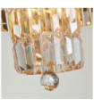 Plafonnier Empire Acier doux,verre Laiton