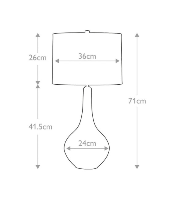 Lampe de table Job Céramique Bronze métallisé