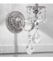 Applique murale classique PISANI CRYSTAL chrome 1 ampoule