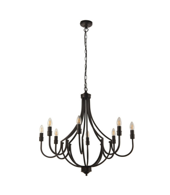 Lodge pendant light Mild steel Black