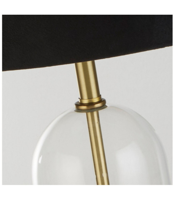 Lámpara de mesa Oxford Acero dulce, vidrio Latón