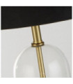 Oxford table lamp Mild steel, glass Brass