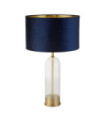 Oxford table lamp Mild steel, glass Brass