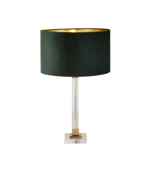 Lampada da tavolo Scarborough Acciaio dolce, cristallo Ottone