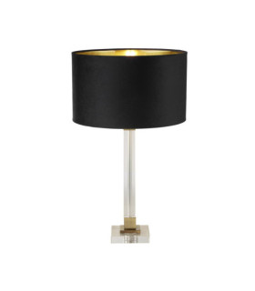 Lampe de table Scarborough Acier doux,cristal Laiton