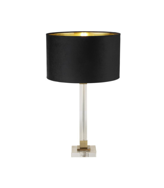Lampe de table Scarborough Acier doux,cristal Laiton