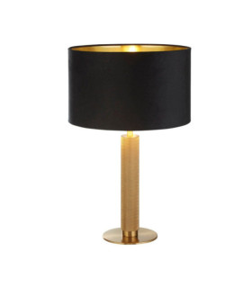 London Tischlampe, Weichstahl, Messingstoff