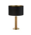 Lampe de table London Acier doux,tissu Laiton