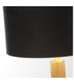 London Table Lamp Mild Steel, Brass Fabric