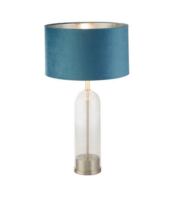 Lampe de table Oxford Acier doux,verre Nickel satiné