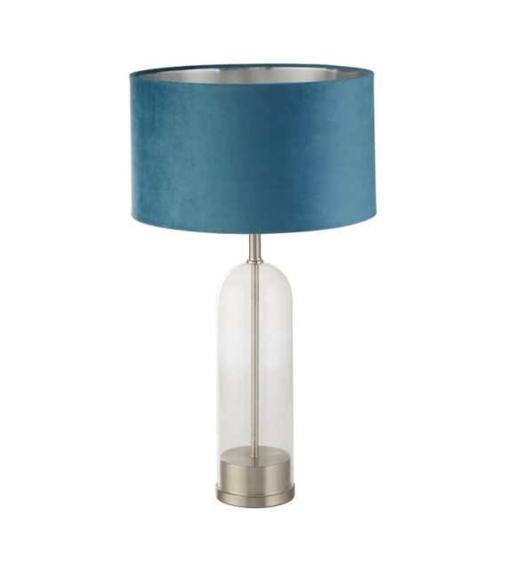 Lampe de table Oxford Acier doux,verre Nickel satiné