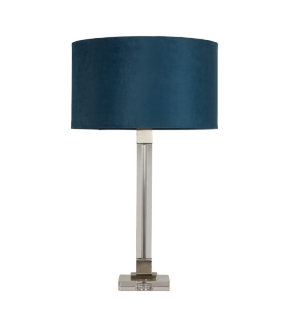 Lampe de table Scarborough Acier doux,cristal Nickel satiné