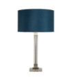 Lampe de table Scarborough Acier doux,cristal Nickel satiné