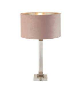 Lampada da tavolo Scarborough Acciaio dolce, cristallo Ottone