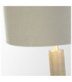 Lampe de table London Acier doux,tissu Argent satiné