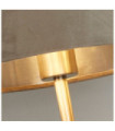 Lampe de table Finn Acier doux,tissu Nickel satiné