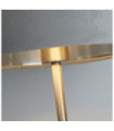 Lampe de table Finn Acier doux,tissu Nickel satiné