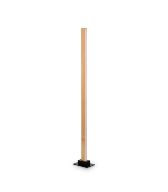 CRAFT Lámpara de pie LED Vidrio, Metal, Madera Madera clara
