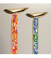 Lampadaire design DELPHI Or 24 Carats 4 ampoules