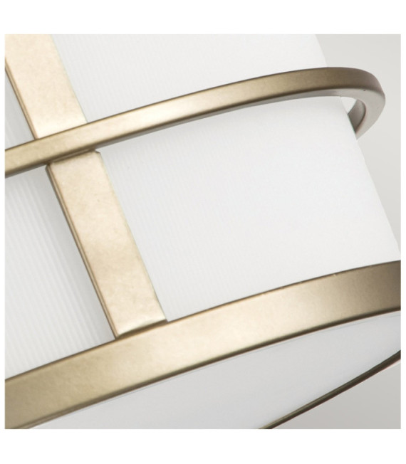 Plafoniera Fusion Vetro Opale, Acciaio, Ottone naturale verniciato