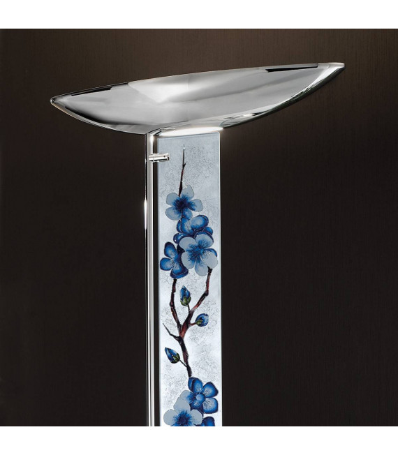 Lampadaire design DELPHI chrome 4 ampoules