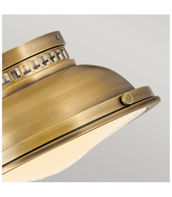 Plafoniera Amelia Diffusore in acciaio, vetro stampato Ottone Heritage