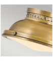 Ceiling light Amelia Diffuser in steel, molded glass Brass Heritage