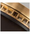 Plafonnier Amelia Diffuseur en acier,verre moulé Buckeye Bronze