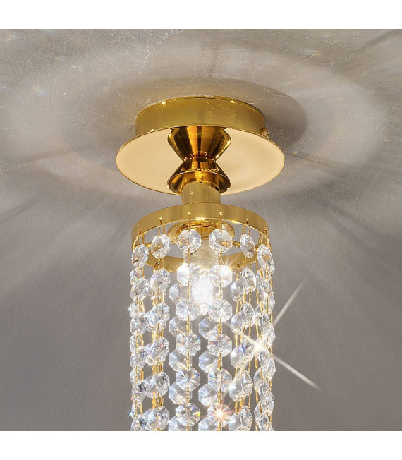 Spot de diseño CHARLESTON 24 quilates Oro 1 bombilla