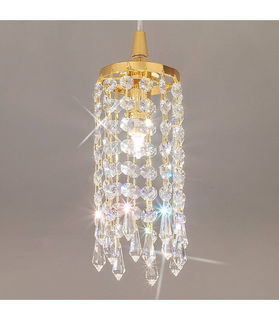 Ciondolo design CHARLESTON 24 carati Oro 1 lampadina