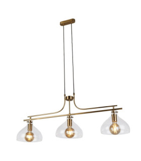 Suspension Margarita Acier doux,verre Laiton