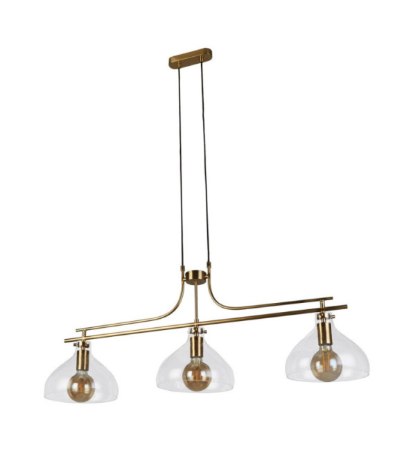 Suspension Margarita Acier doux,verre Laiton