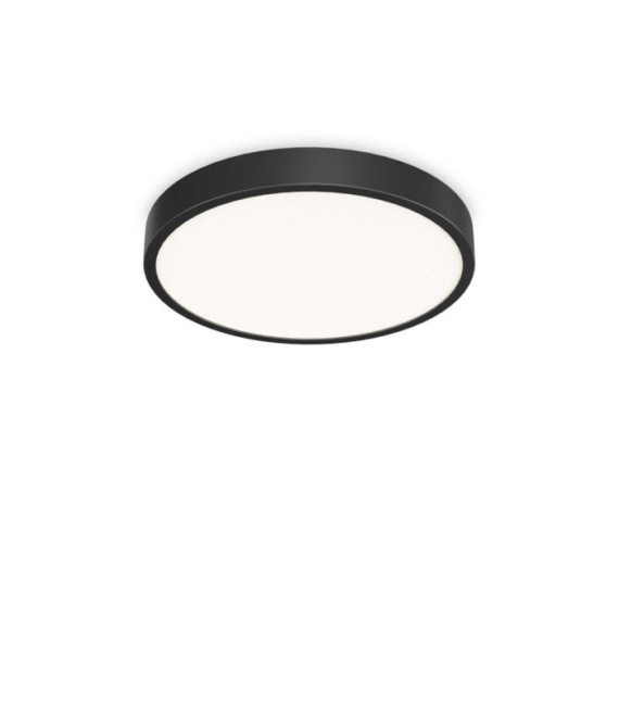 Plafoniera LED Ray in plastica nera