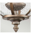 Kichler exterior wall light Aluminum, brass, transparent grained glass Burnished bronze