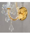 Applique murale classique MARIA LOUISE Or 24 Carats 1 ampoule