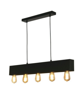 Lampada a sospensione per pianoforte in acciaio dolce nero